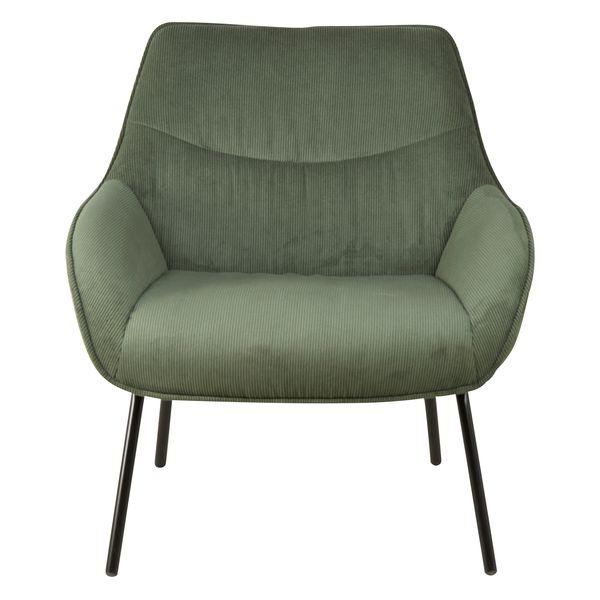 Fauteuil velours côtelé vert sapin