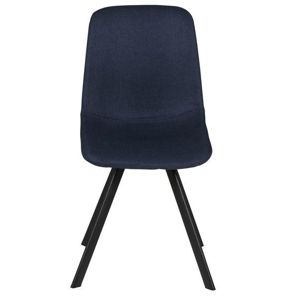 Chaise en tissu bleu marine