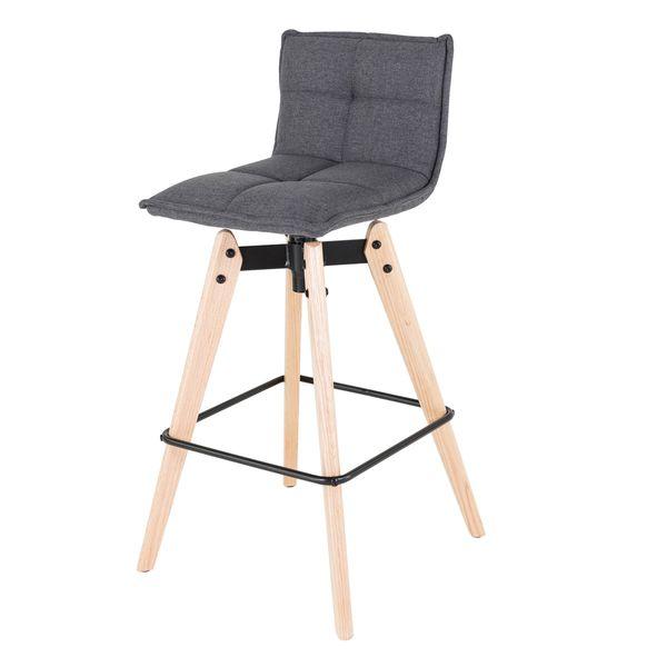 Chaise de bar grise