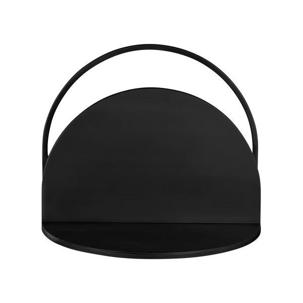 Etagère murale métal noir 40cm