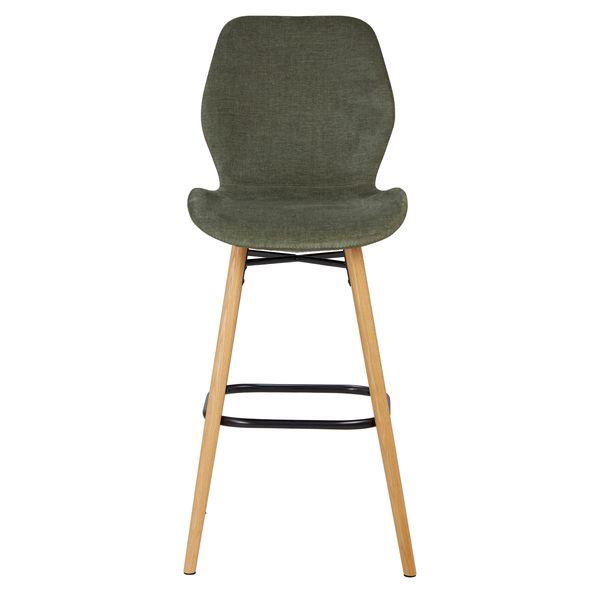 Chaise snack tissu soft touch vert bouteille