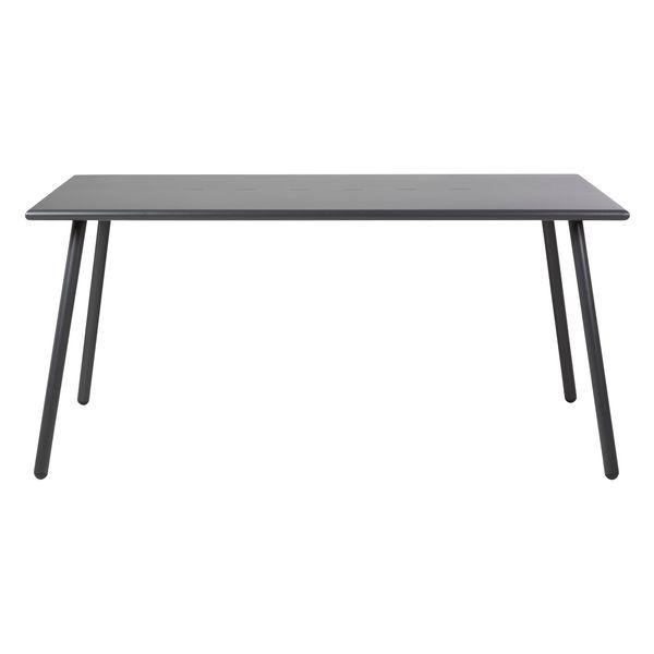 Table repas outdoor métal anthracite