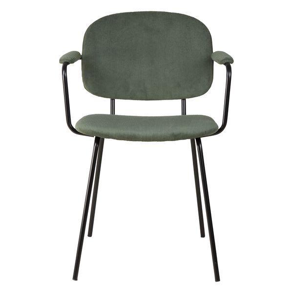 Fauteuil velours côtelé vert sapin