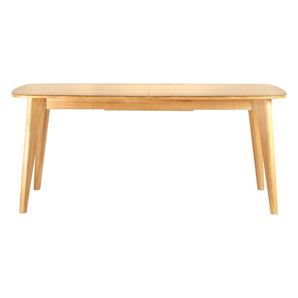 Table repas 180cm allonge intégrée chêne naturel