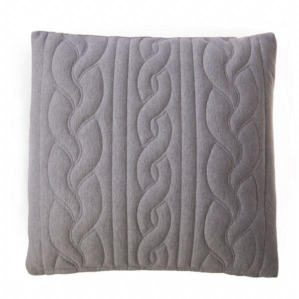 Coussin gris clair 45 x 45 cm Cleo