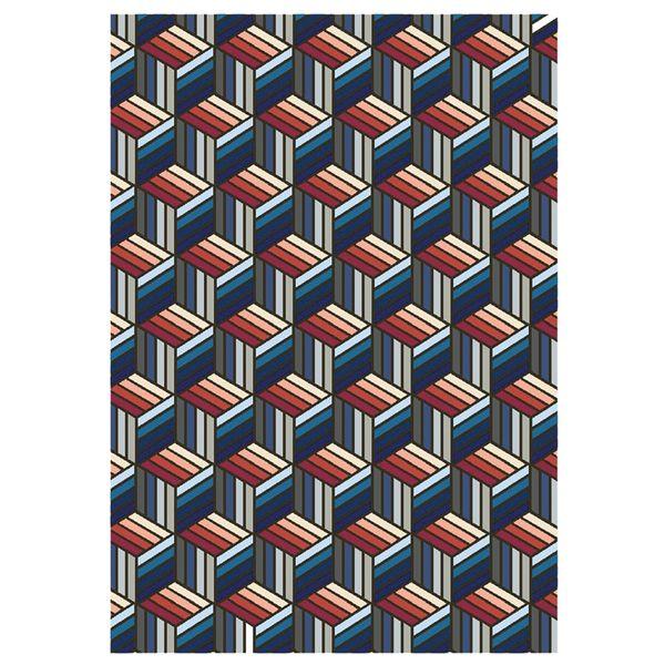 Tapis bleu 160 cm