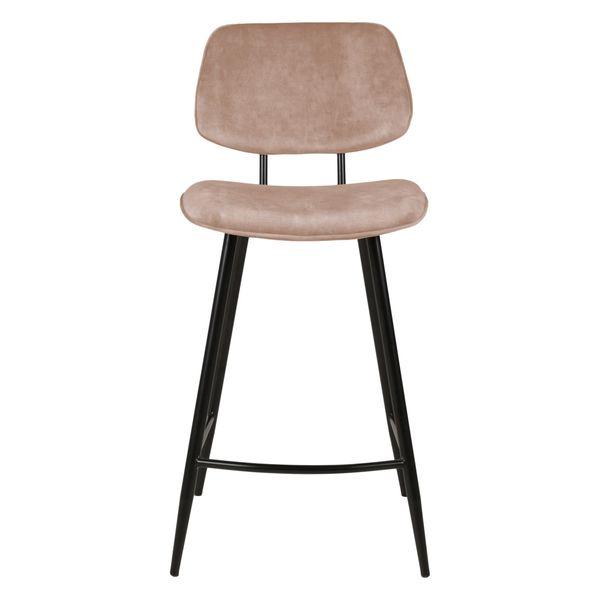 Chaise plan de travail velours beige