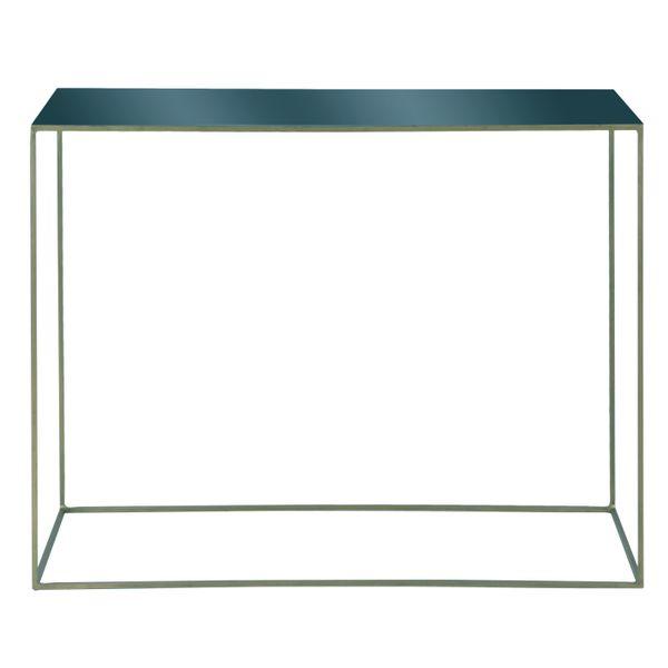 Console métal bleu