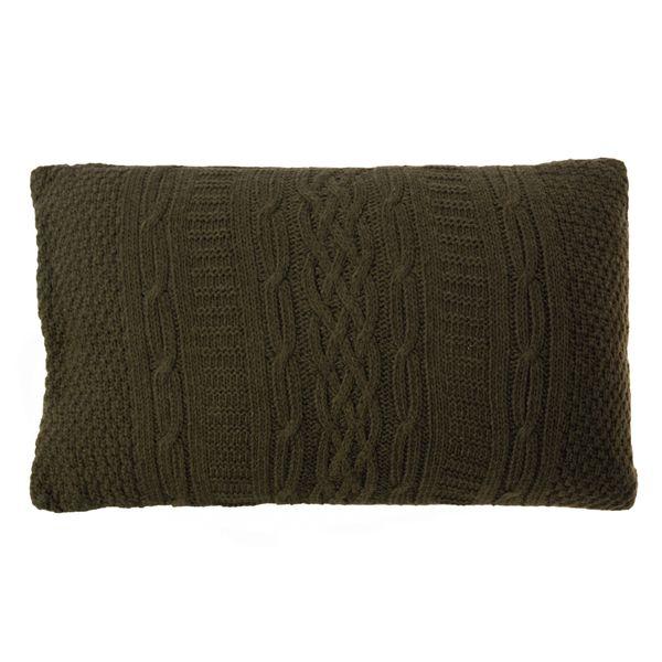 Coussin 30 x 50 cm kaki Eden
