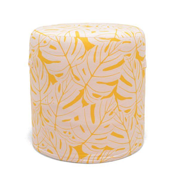 Pouf outdoor jaune citron