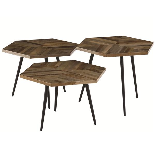 Tables basses hexagonales