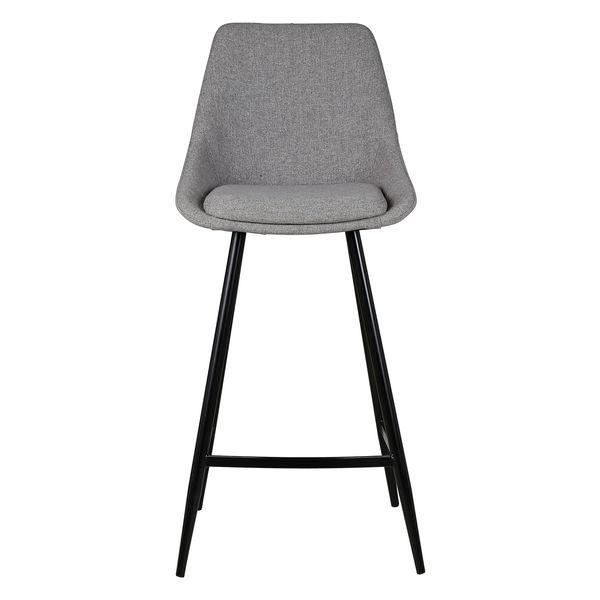 Chaise snack tissu gris clair