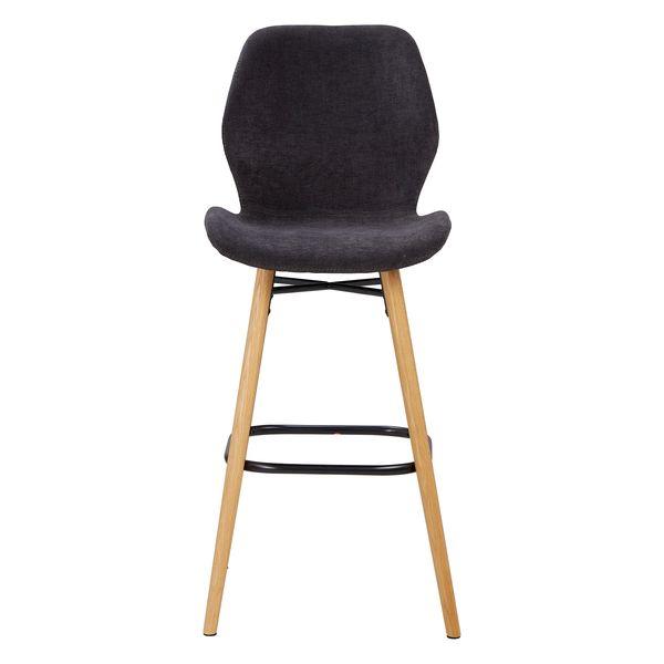 Chaise snack tissu soft touch noir