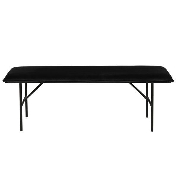 Banc velours noir