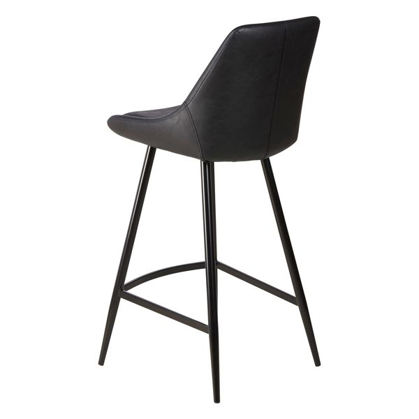 Chaise snack en PU noir