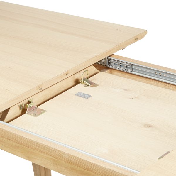 Table repas 160cm allonge intégrée chêne naturel