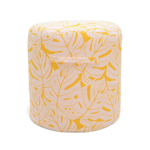 Pouf outdoor jaune citron