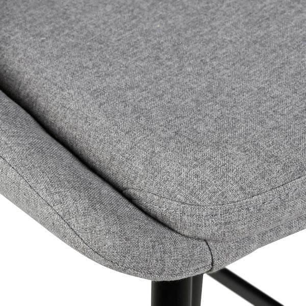 Chaise snack tissu gris clair