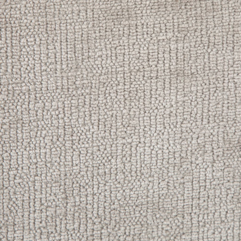 Chaise repas avec accoudoirs tissu chenille taupe pied métal