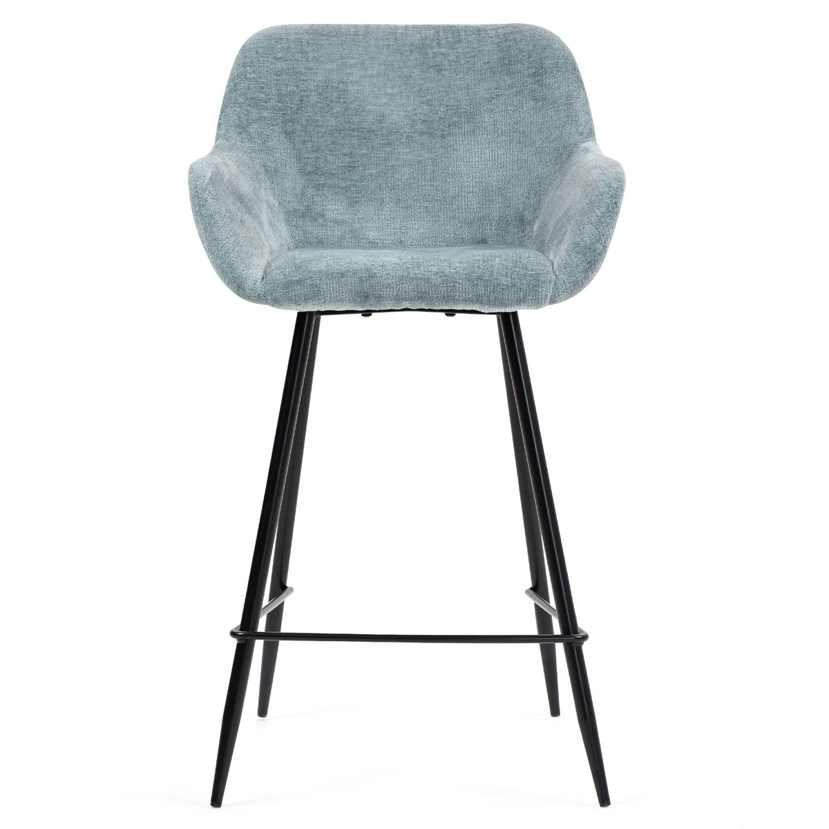 Chaise snack tissu chenille céladon