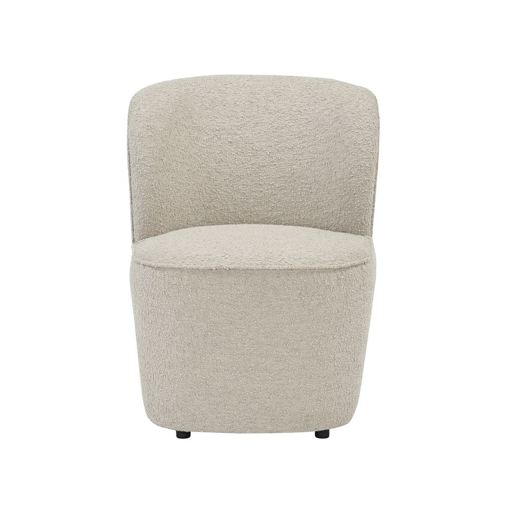 Fauteuil en bouclette sable