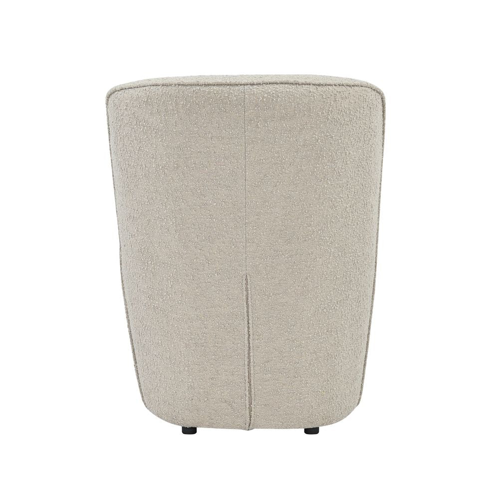 Fauteuil en bouclette sable