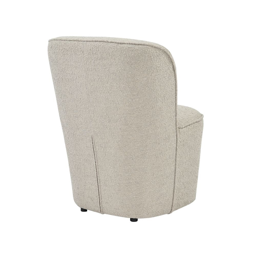 Fauteuil en bouclette sable