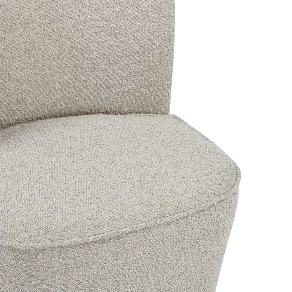 Fauteuil en bouclette sable
