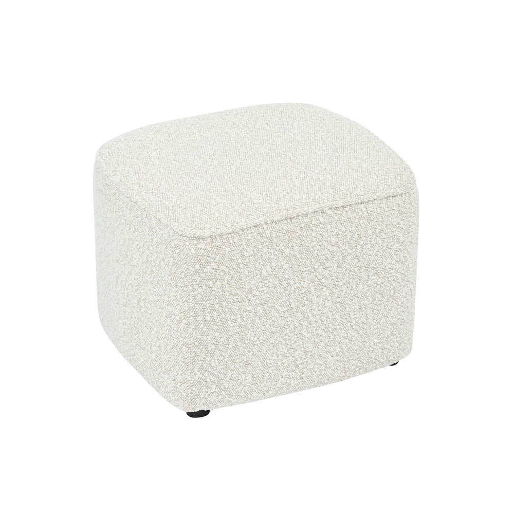 Pouf en bouclette écru Jona