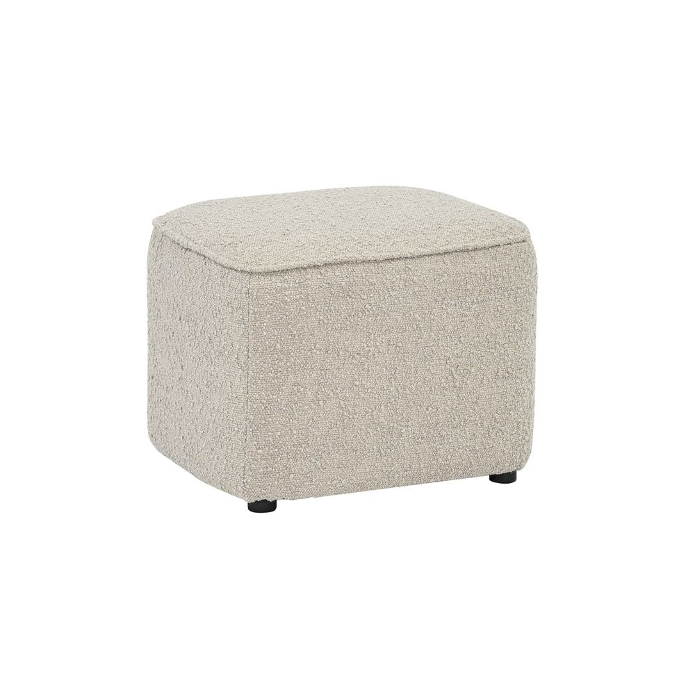 Pouf en bouclette sable Jona