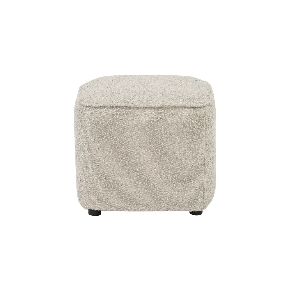 Pouf en bouclette sable Jona