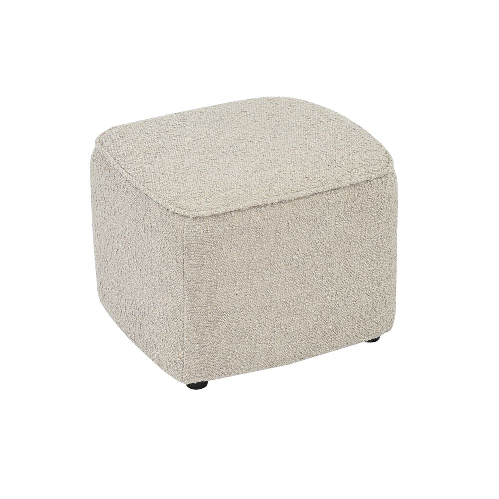 Pouf en bouclette sable Jona