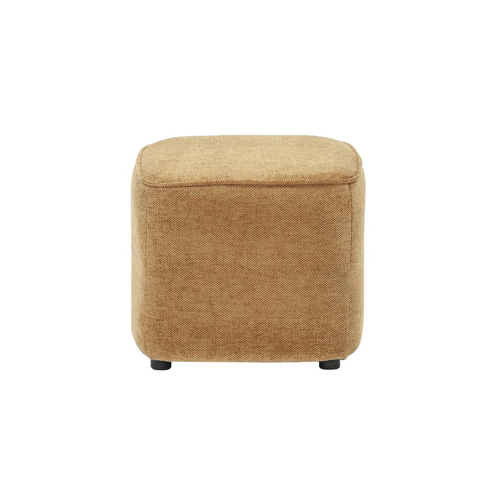 Pouf en tissu soft touch Ambre Jona