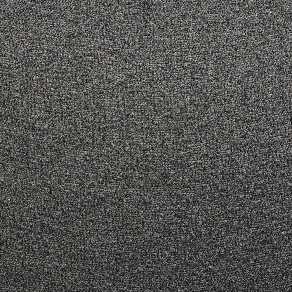 Pouf en bouclette gris foncé Jona