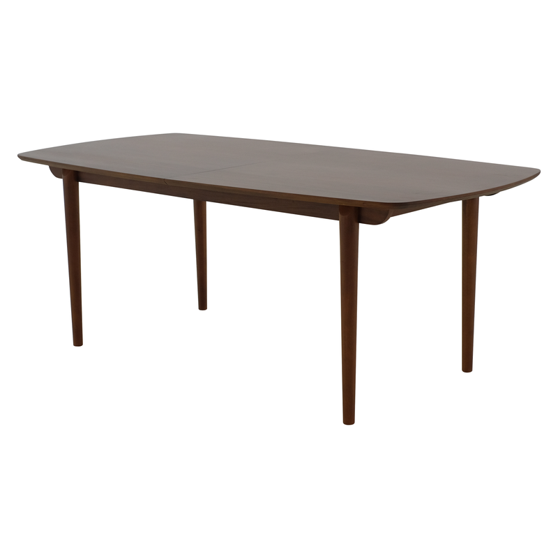 Table repas 200 cm avec allonge de 50 cm acajou massif