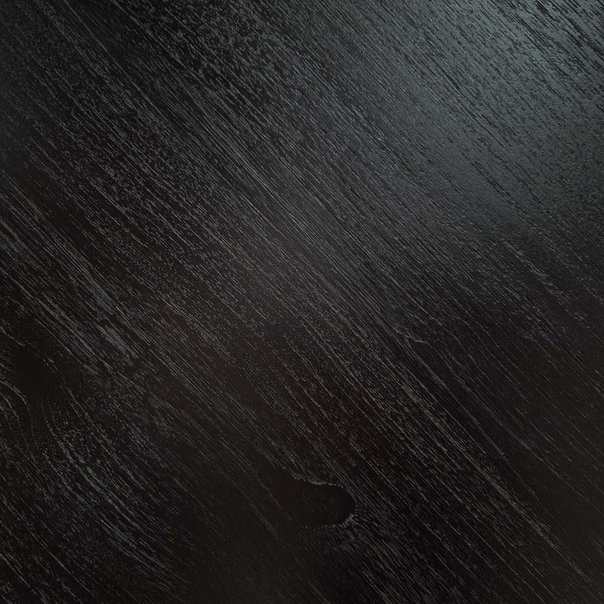 Table ronde en teck noir 120 cm