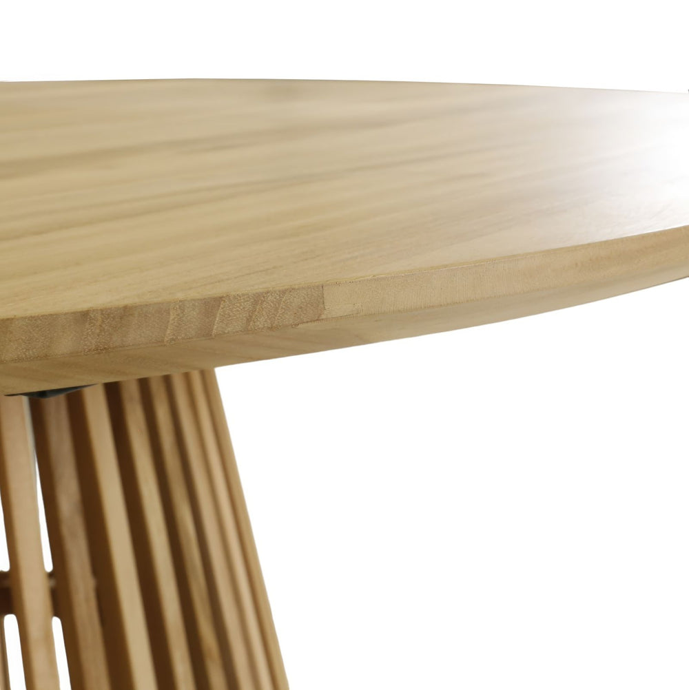 Table ronde en teck naturel 120 cm