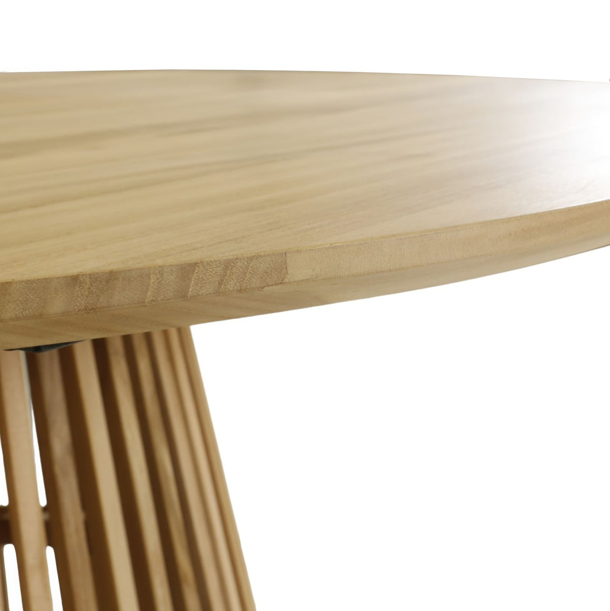 Table ronde en teck naturel 120 cm