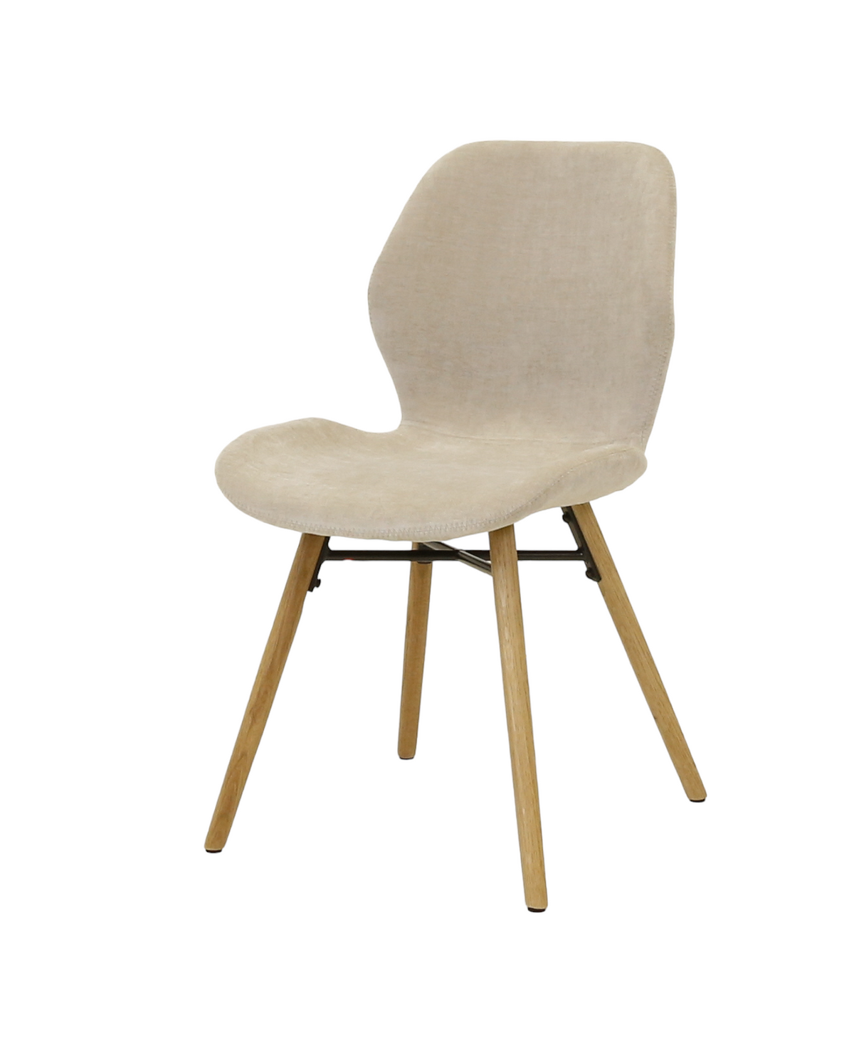 Chaise tissu soft touch sable