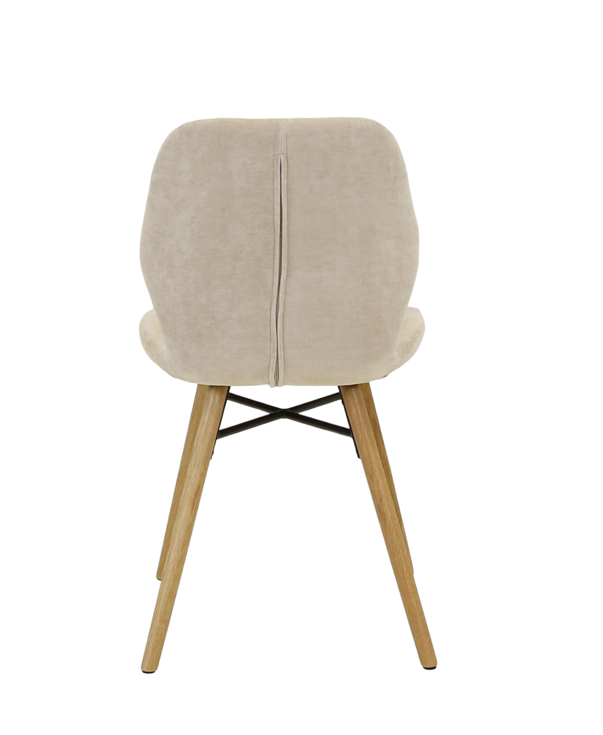 Chaise tissu soft touch sable
