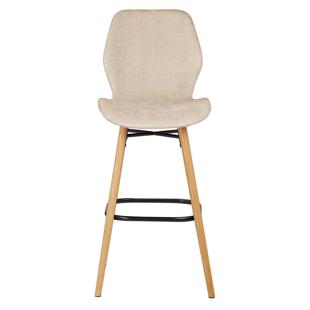 Chaise snack tissu soft touch sable