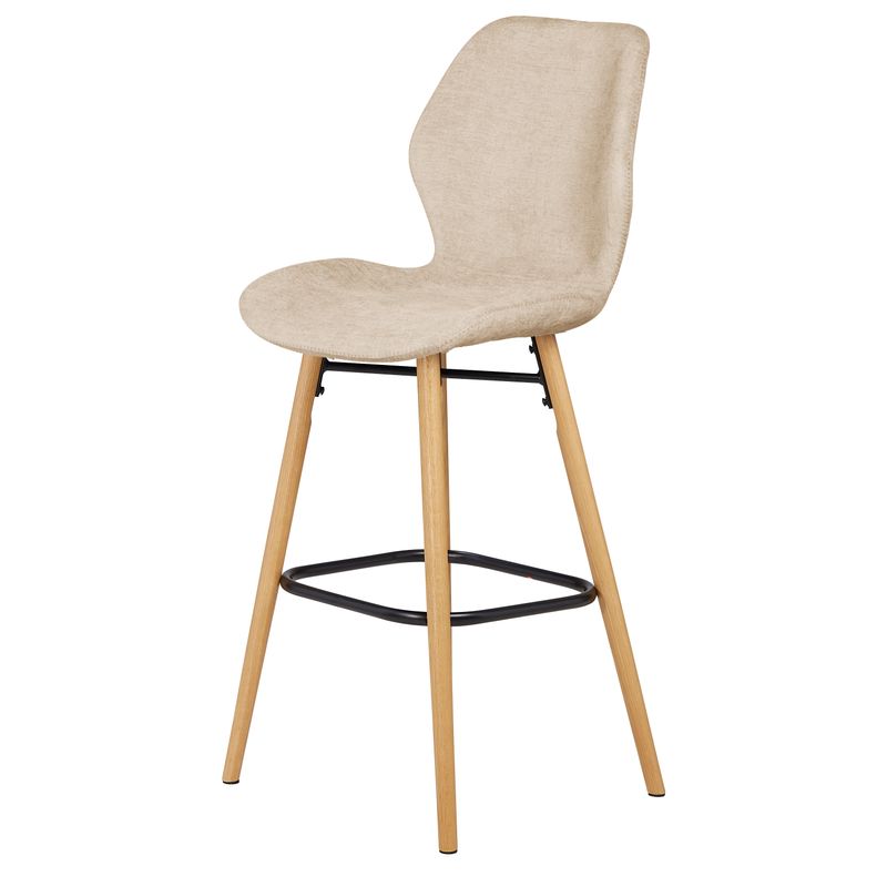 Chaise snack tissu soft touch sable