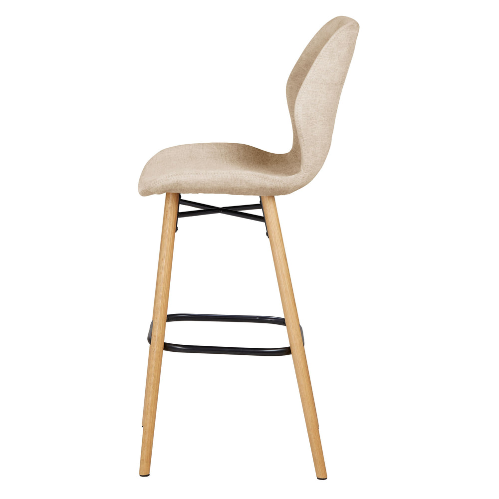 Chaise snack tissu soft touch sable