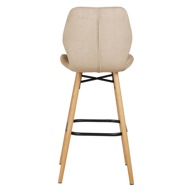 Chaise snack tissu soft touch sable