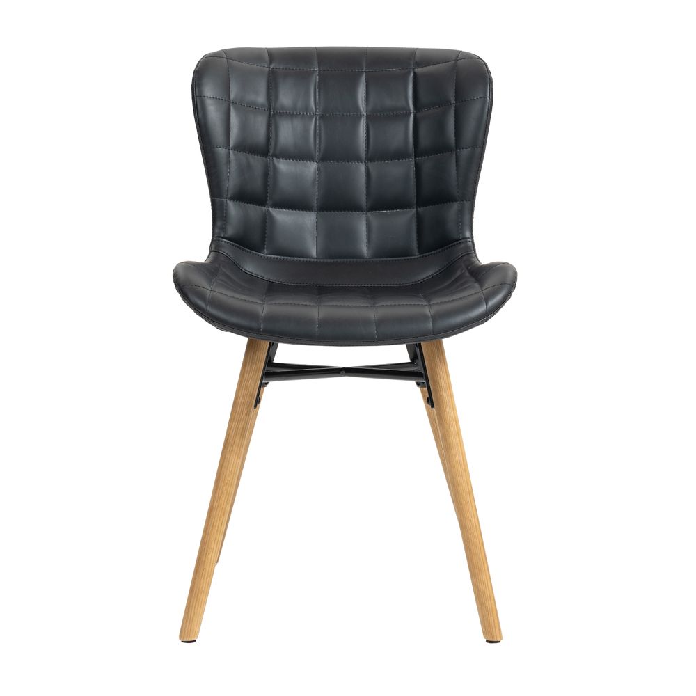 Chaise repas PU noir