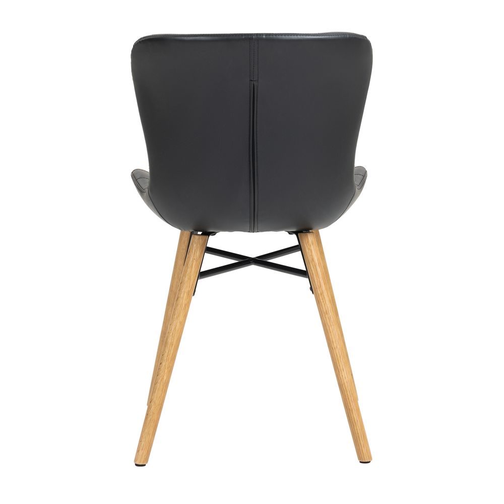 Chaise repas PU noir