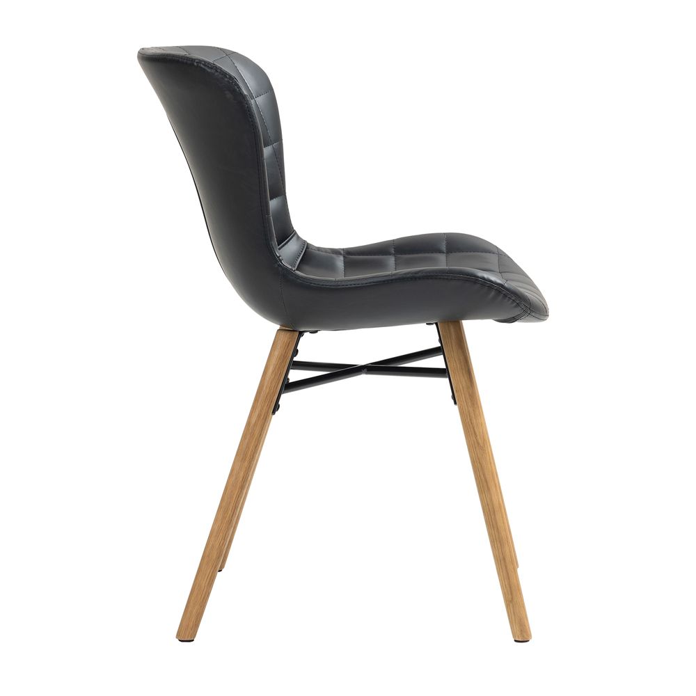 Chaise repas PU noir