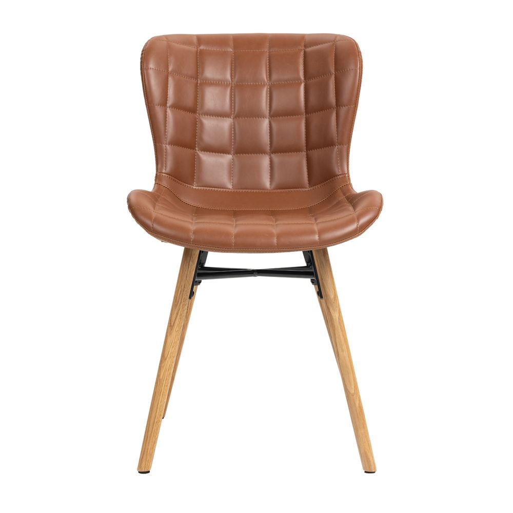 Chaise repas PU marron