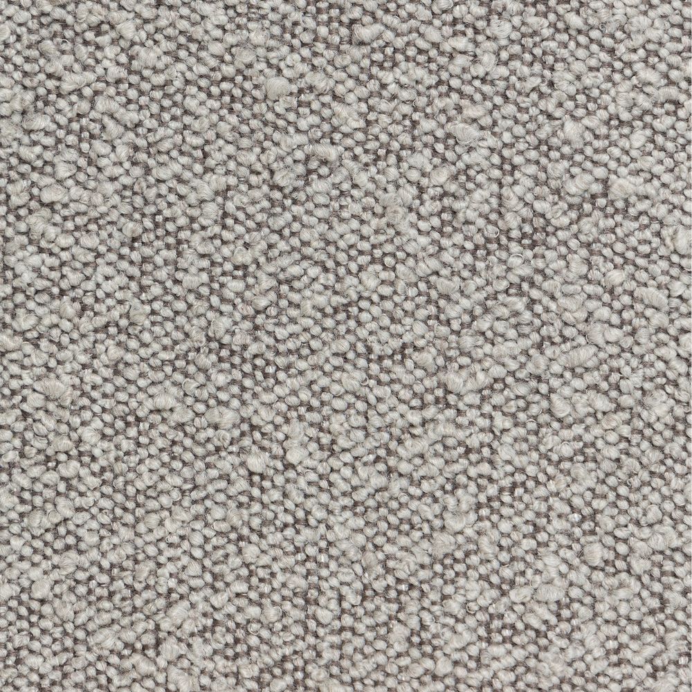 Chaise repas effet bouclette gris clair