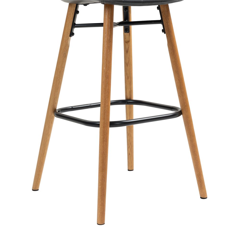 Chaise snack PU noir